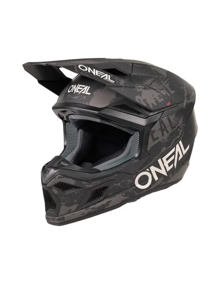 Casco de motocross O'Neal 3SRS Acid Negro/Gris