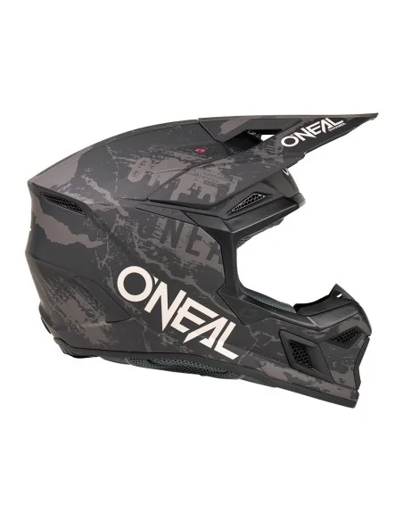 Casco de motocross O'Neal 3SRS Acid Negro/Gris