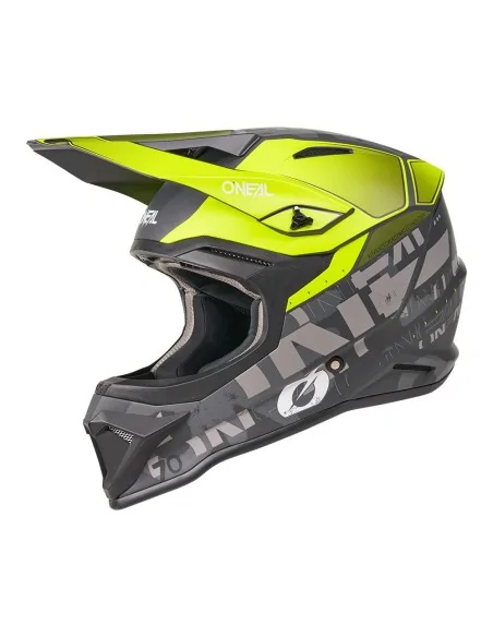 Casco de motocross O'Neal 1SRS Voltixx Negro/Amarillo flúor