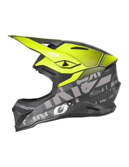 Casco de motocross O'Neal 1SRS Voltixx Negro/Amarillo flúor