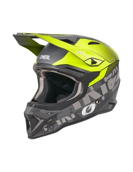 Casco de motocross O'Neal 1SRS Voltixx Negro/Amarillo flúor