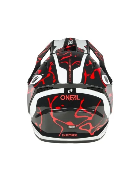 Casco de motocross O'Neal 1SRS Splash Negro/Rojo