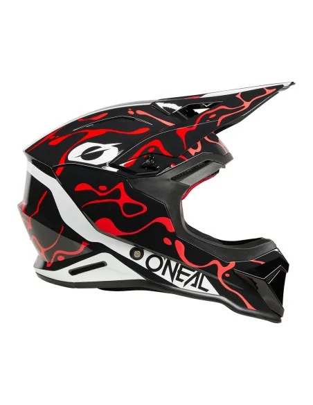 Casco de motocross O'Neal 1SRS Splash Negro/Rojo