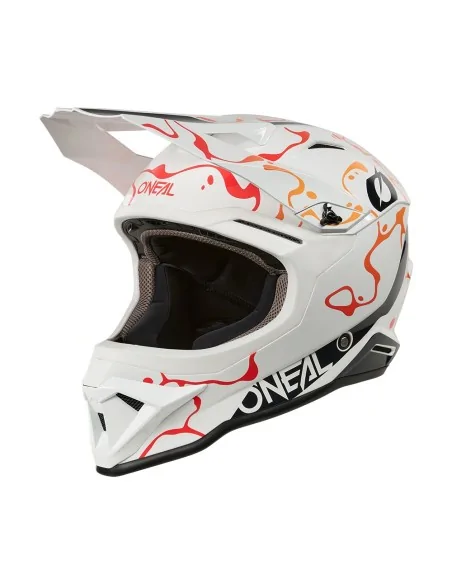 Casco de motocross O'Neal 1SRS Splash Blanco/Naranja