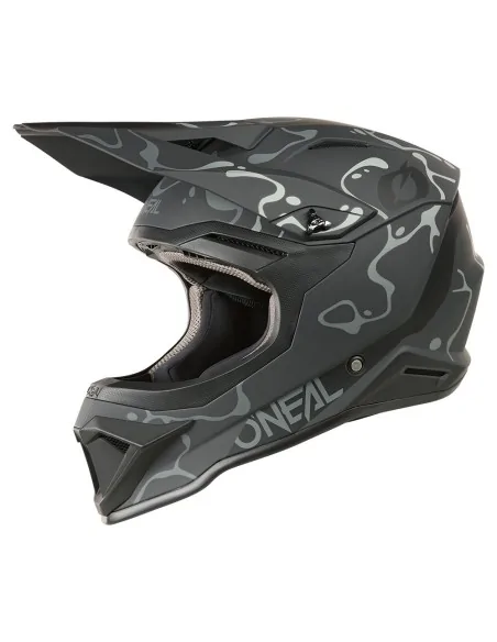 Casco de motocross O'Neal 1SRS Splash Negro/Gris