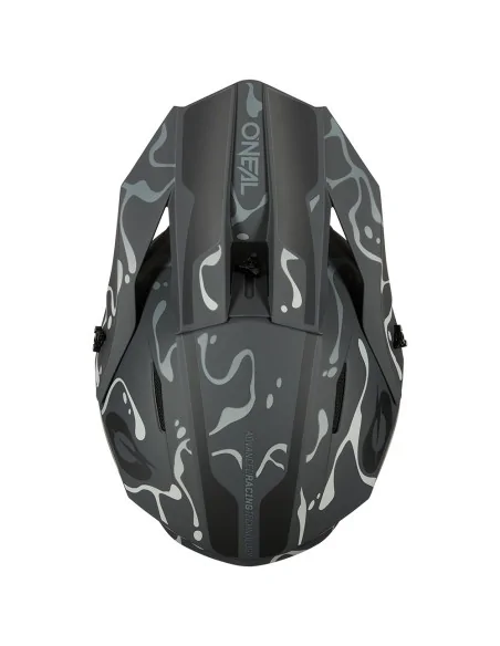 Casco de motocross O'Neal 1SRS Splash Negro/Gris