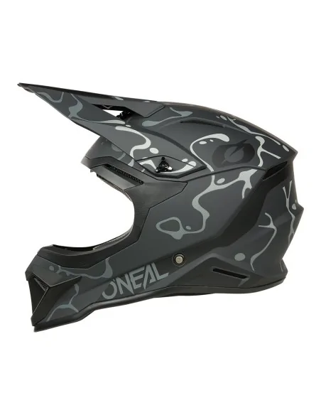 Casco de motocross O'Neal 1SRS Splash Negro/Gris