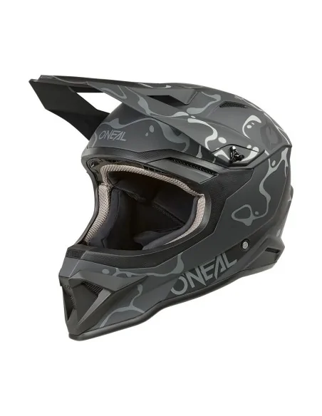 Casco de motocross O'Neal 1SRS Splash Negro/Gris