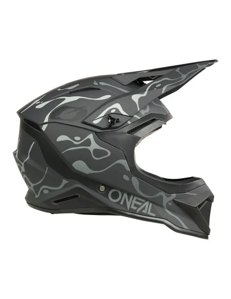 Casco de motocross O'Neal 1SRS Splash Negro/Gris