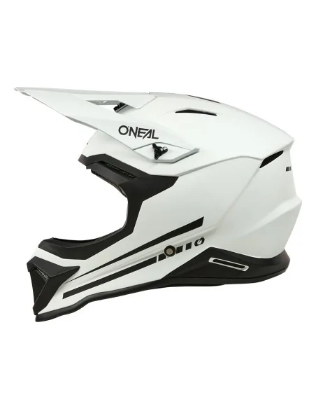 Casco de motocross O'Neal 1SRS Solid Blanco
