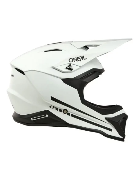 Casco de motocross O'Neal 1SRS Solid Blanco