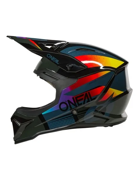 Casco de motocross O'Neal 1SRS RC Negro/Multicolor