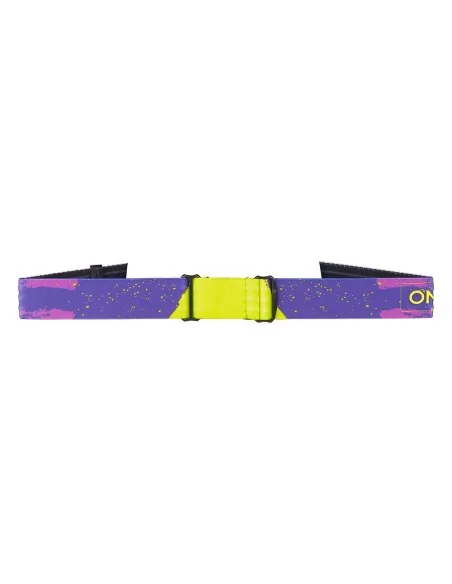 Gafas de motocross O'Neal B-22 Lila/Amarillo flúor