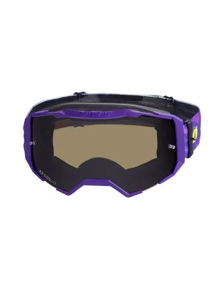 Gafas de motocross O'Neal B-22 Lila/Amarillo flúor
