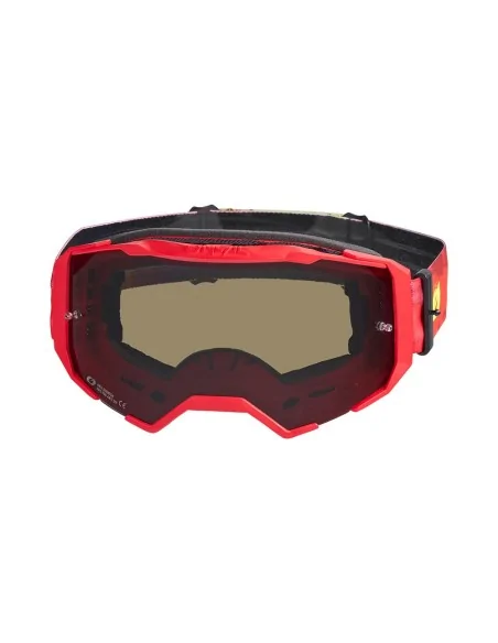 Gafas de motocross O'Neal B-22 Rojo/Amarillo flúor