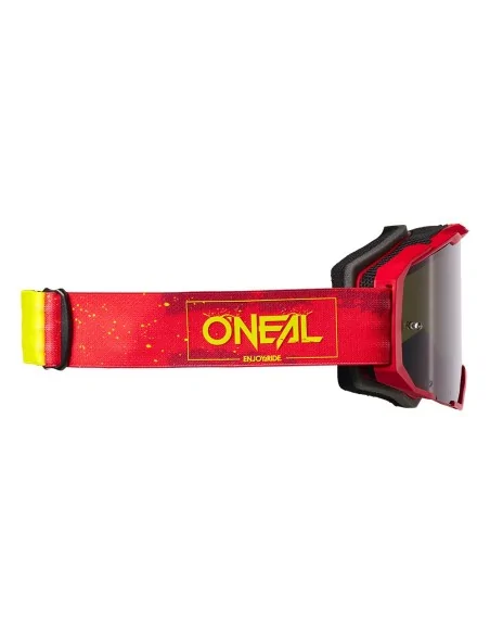 Gafas de motocross O'Neal B-22 Rojo/Amarillo flúor