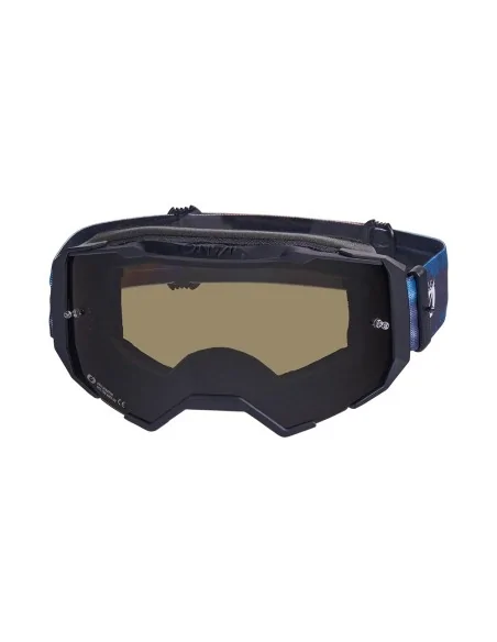 Gafas de motocross O'Neal B-22 Paint Azul/Naranja
