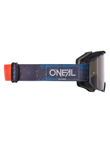 Gafas de motocross O'Neal B-22 Paint Azul/Naranja