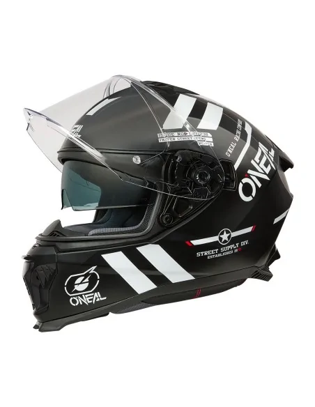 Casco de carretera O'Neal Challenger Negro/Blanco/Rojo