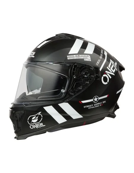 Casco de carretera O'Neal Challenger Negro/Blanco/Rojo