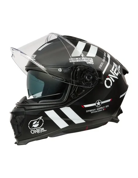 Casco de carretera O'Neal Challenger Negro/Blanco/Rojo