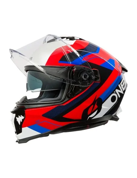 Casco de carretera O'Neal Challenger Negro/Blanco/Rojo/Azul