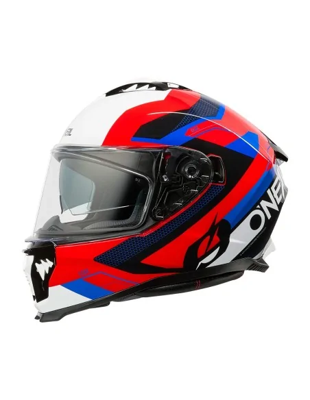 Casco de carretera O'Neal Challenger Negro/Blanco/Rojo/Azul