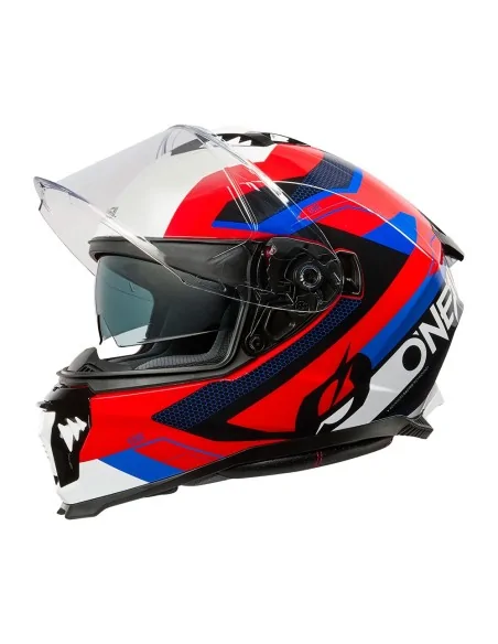 Casco de carretera O'Neal Challenger Negro/Blanco/Rojo/Azul