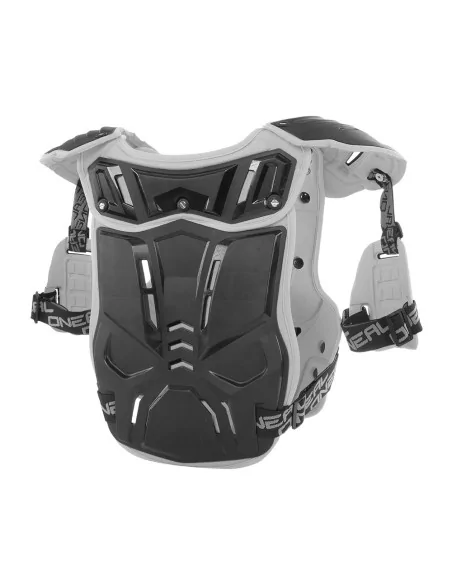 Peto de motocross O'Neal PXR Stone Shield Negro/Gris