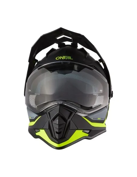 Casco de carretera y aventura O'Neal Sierra Amarillo flúor/Negro/Gris