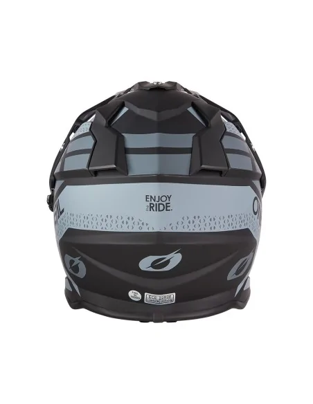 Casco de carretera y aventura O'Neal Sierra Negro/Gris (0818-082)