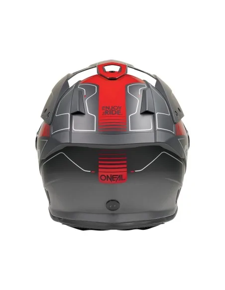 Casco de carretera y aventura O'Neal Sierra Negro/Rojo