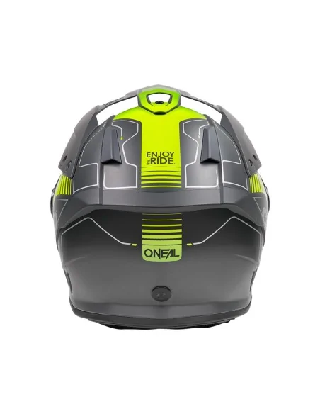 Casco de carretera y aventura O'Neal Sierra Negro/Amarillo flúor