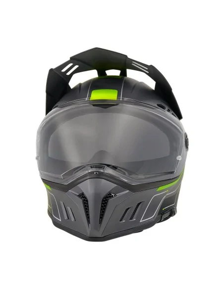 Casco de carretera y aventura O'Neal Sierra Negro/Amarillo flúor