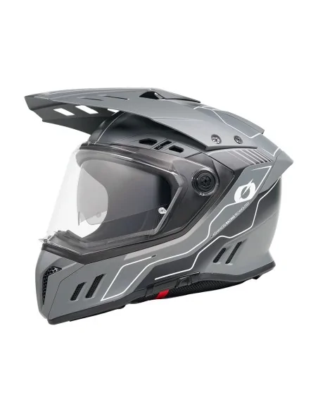 Casco de carretera y aventura O'Neal Sierra Negro/Gris (0819-121)