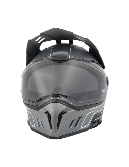 Casco de carretera y aventura O'Neal Sierra Negro/Gris (0819-121)