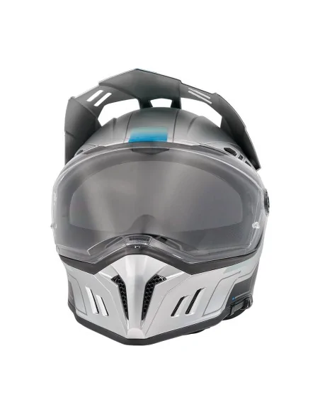 Casco de carretera y aventura O'Neal Sierra Gris/Azul