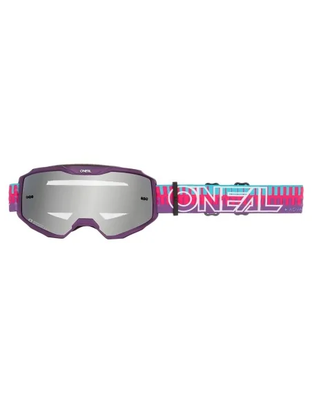 Gafas de motocross O'Neal B-10 Striped Rosa/Lila