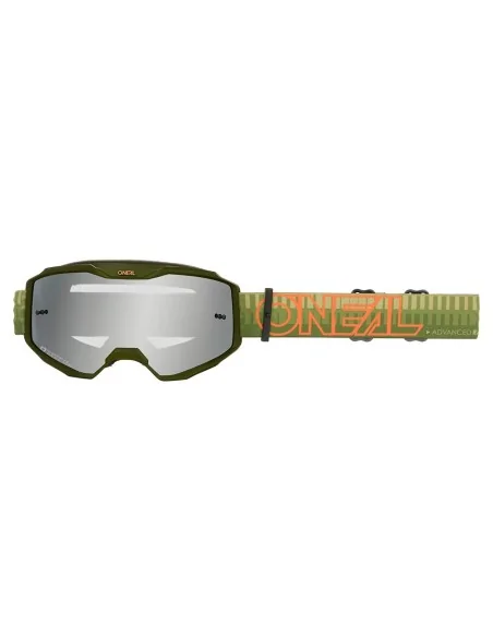 Gafas de motocross O'Neal B-10 Verde/Naranja (6029-035)