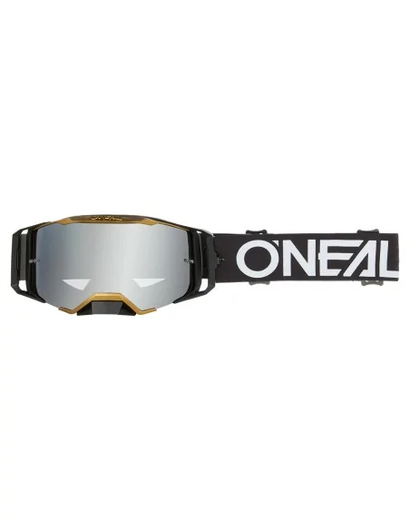 Gafas de motocross O'Neal B-33 Hexa Negro/Oro