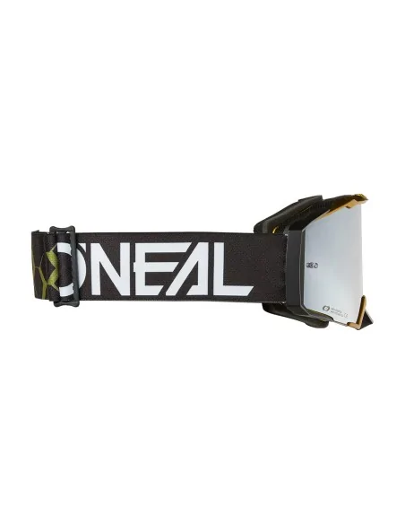 Gafas de motocross O'Neal B-33 Hexa Negro/Oro