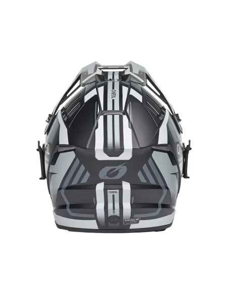 Casco de motocross y enduro O'Neal EX-SRS Dust Negro/Gris