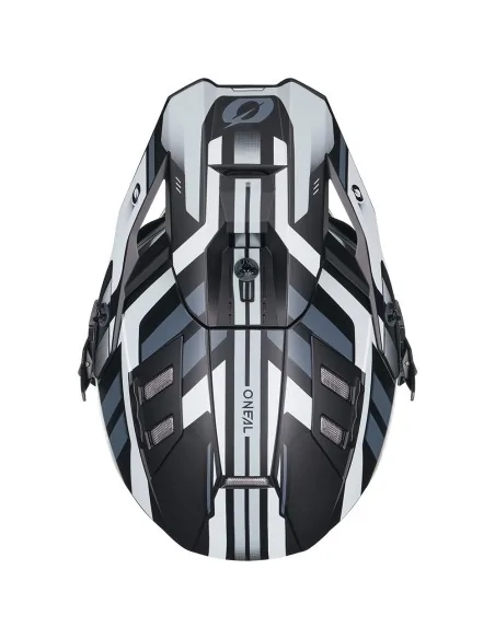 Casco de motocross y enduro O'Neal EX-SRS Dust Negro/Gris