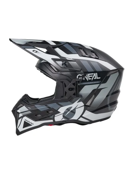 Casco de motocross y enduro O'Neal EX-SRS Dust Negro/Gris