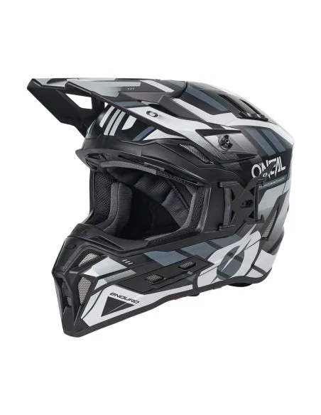 Casco de motocross y enduro O'Neal EX-SRS Dust Negro/Gris