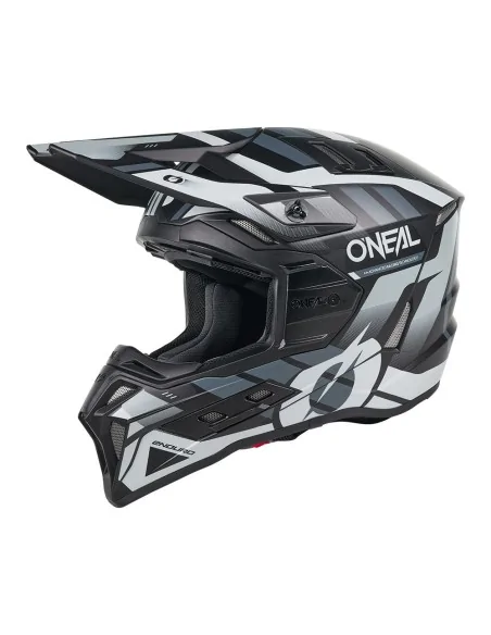 Casco de motocross y enduro O'Neal EX-SRS Dust Negro/Gris