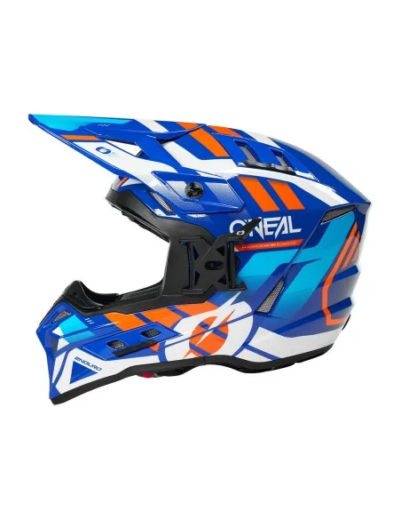 Casco de motocross y enduro O'Neal EX-SRS Dust Azul/Naranja