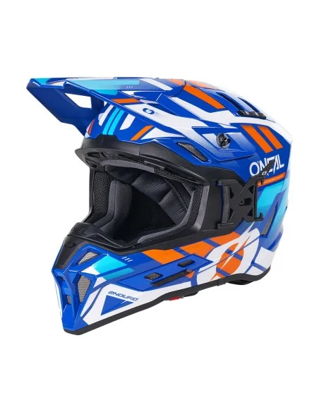 Casco de motocross y enduro O'Neal EX-SRS Dust Azul/Naranja