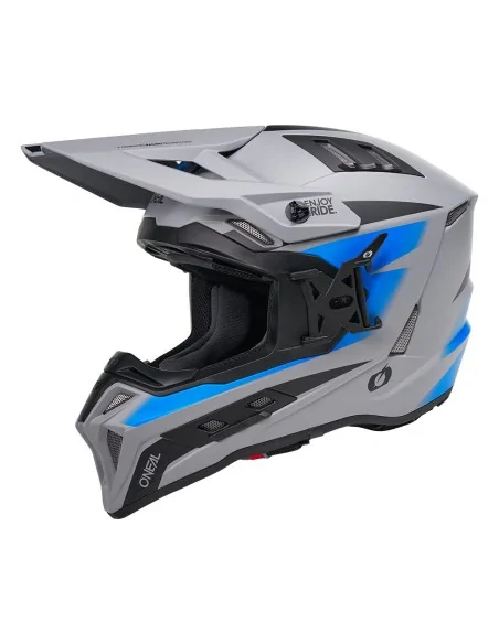Casco de motocross y enduro O'Neal EX-SRS Magma Gris/Azul