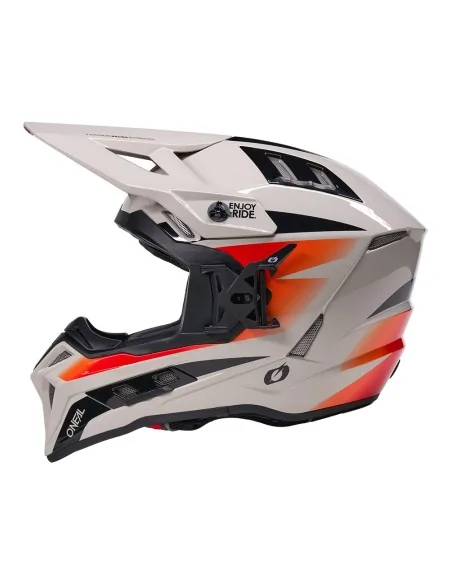 Casco de motocross y enduro O'Neal EX-SRS Magma Gris/Naranja